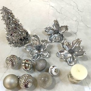 Silver Christmas decor
